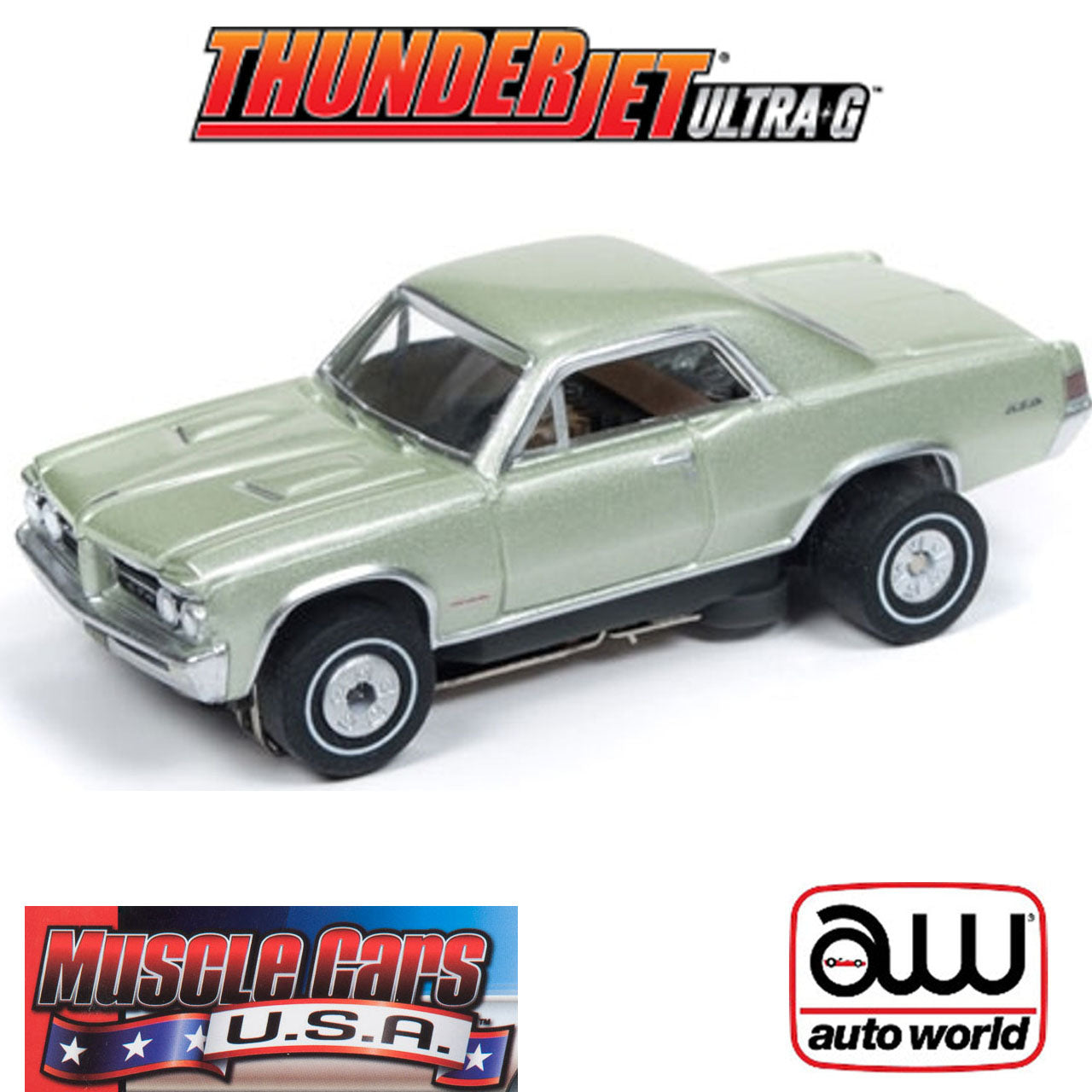 Auto World 1964 Pontiac GTO Thunderjet R25 HO Slot Car SC340 for AFX