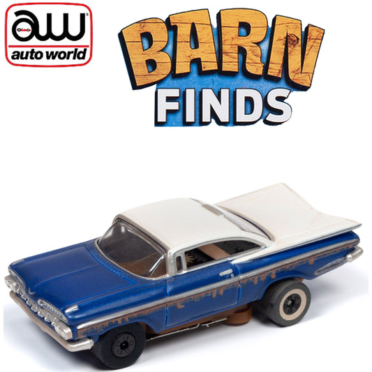 Auto World 1959 Chevy Impala Barn Finds Thunderjet HO Slot Car SC345 fits AFX