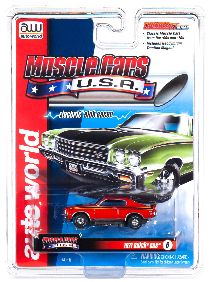 Auto World 1971 Buick GSX Red Thunderjet HO Slot Car SC349 fits AFX