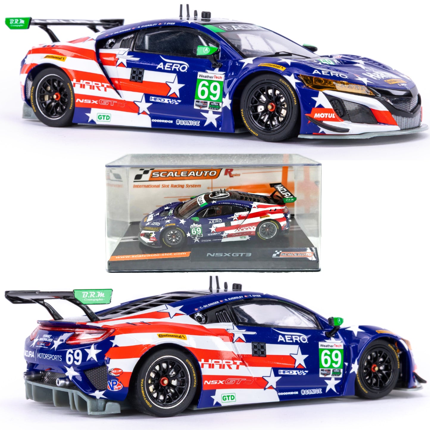 Scaleauto SC-6359R Acura NSX GT3 1/32 Slot Car R-Series Watkins Glen 2018
