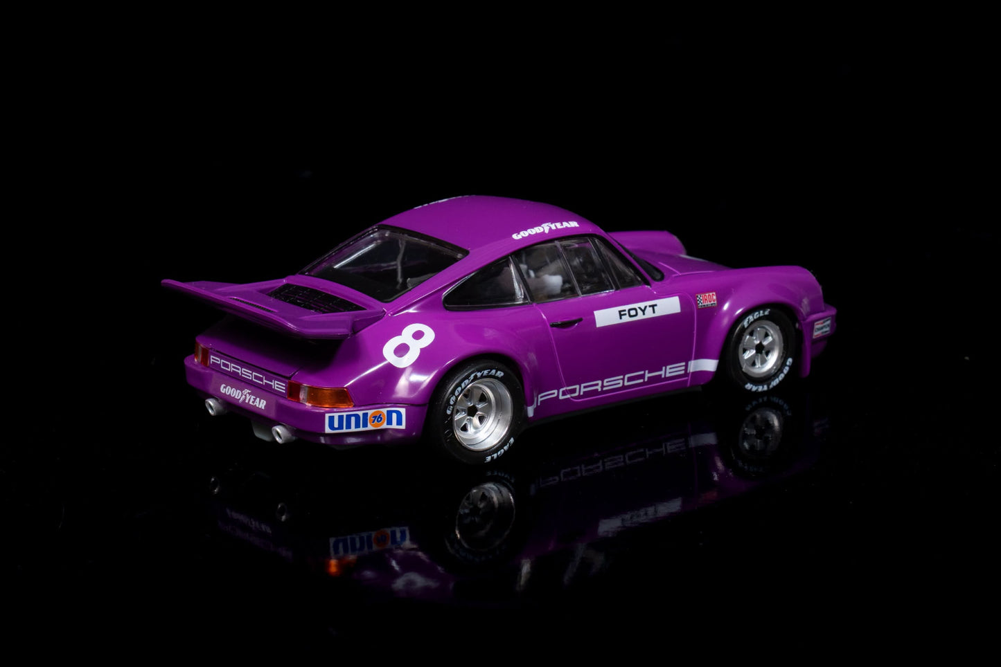 Scaleauto Porsche 911 RS AJ Foyt '73 IROC Riverside 1/32 Slot Car SC-6395R