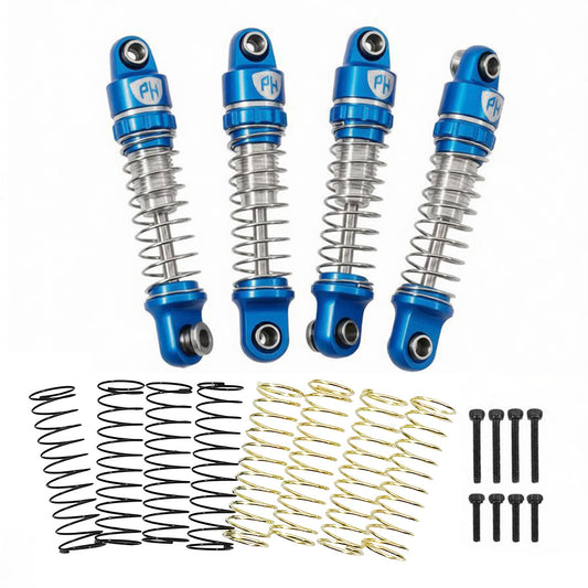 Powerhobby Axial SCX30 Aluminum 25mm Long Travel Shocks (4) Blue