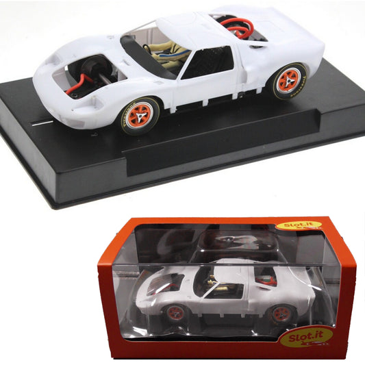 Slot.it Ford GT40 MkI White Kit New Version 1/32 Slot Car SICA18Z CA18Z