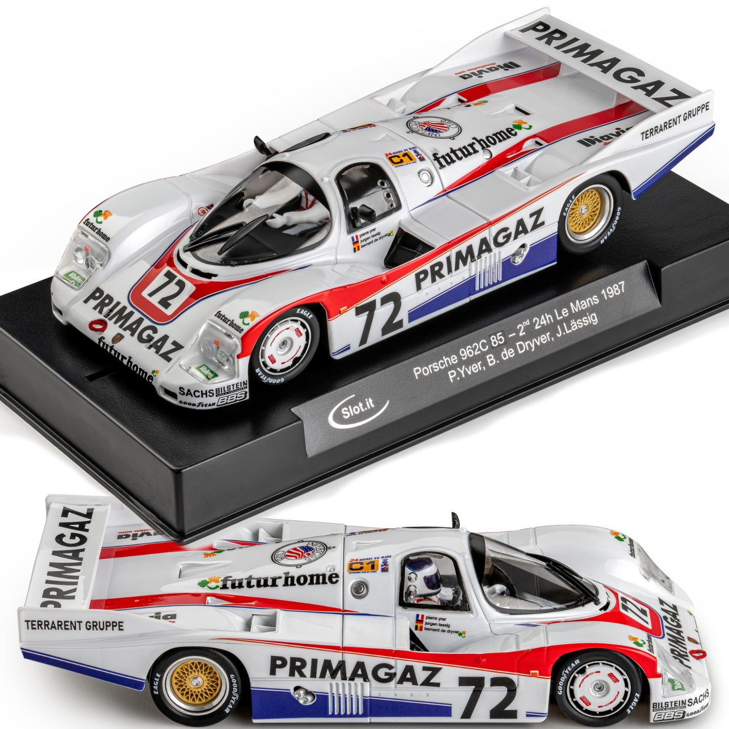 Slot.it Porsche 962C 85 2nd 24h Le Mans 1987 1/32 Slot Car SICA34E CA34E