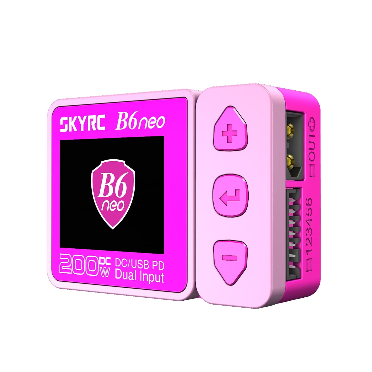 SkyRC B6 Neo 200W DC/USB PD Dual Input Smart Charger Pink