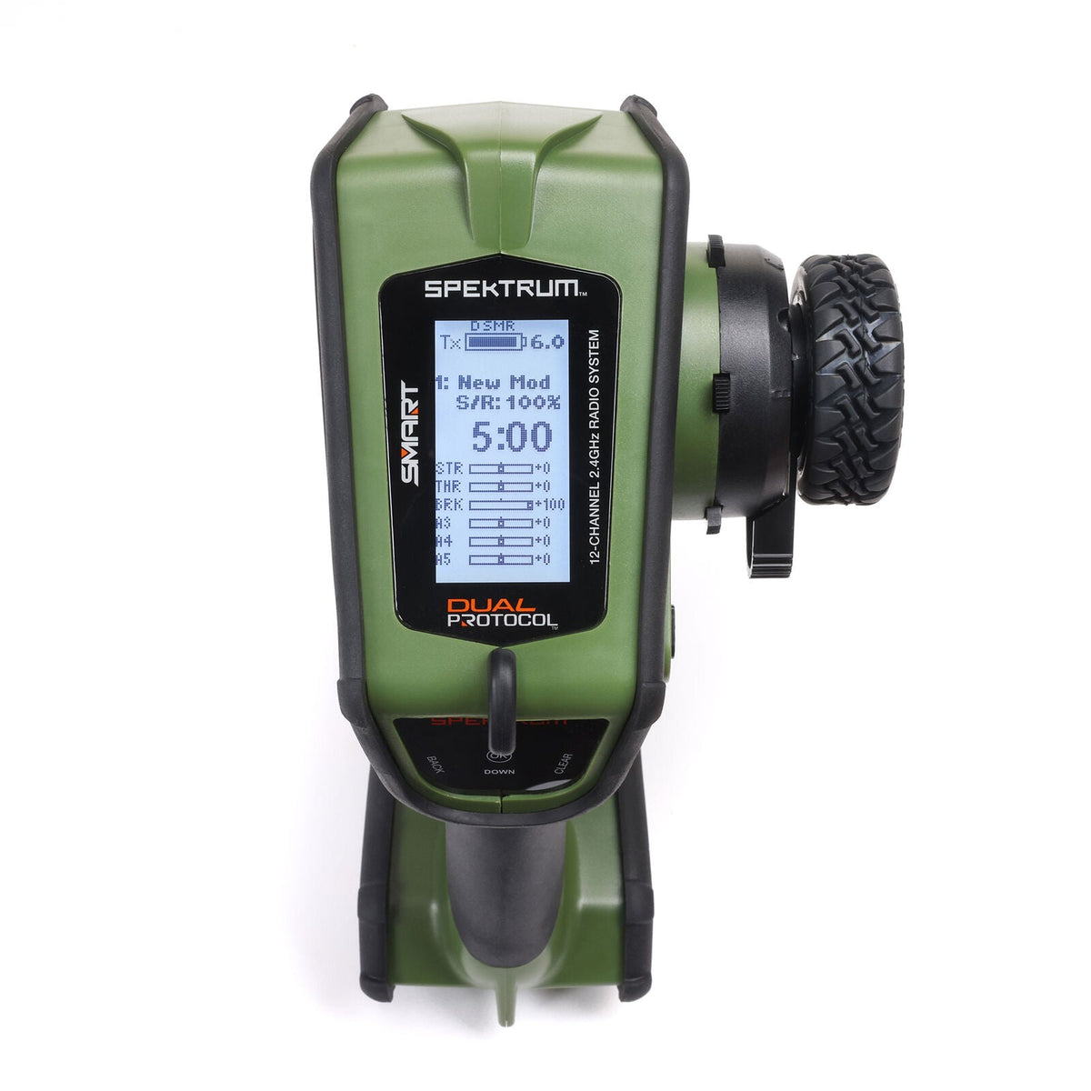 Spektrum SPMR6220G DX Rugged+ 12-Channel DSMR+ Surface Transmitter, Green