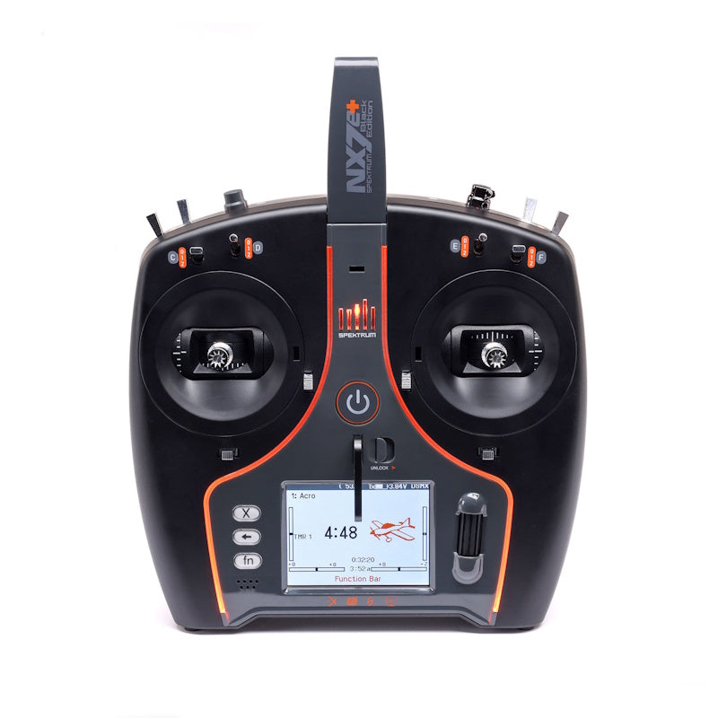 Spektrum SPMR7120 NX7e+ 14-Channel DSMX Transmitter Only, Black Edition