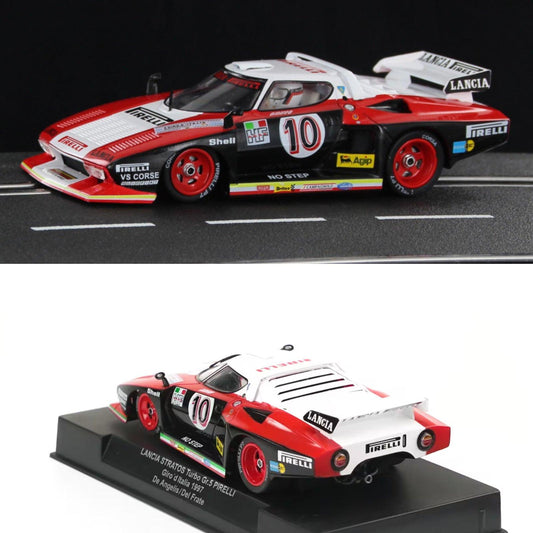 Racer Sideways Lancia Stratos #10 Pirelli Giro d'Italia 1977 1/32 Slot Car SW63
