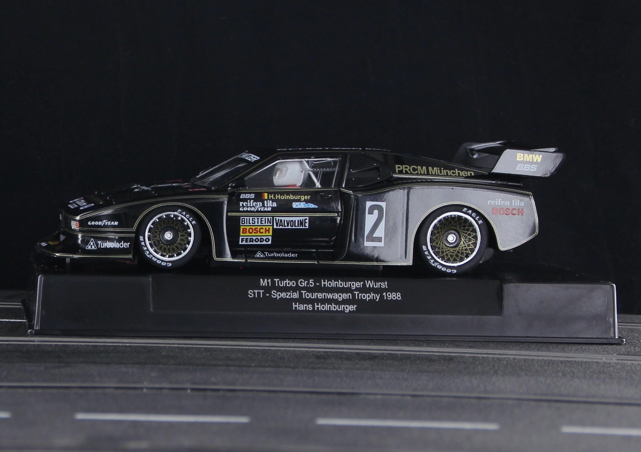 Racer Sideways BMW M1 Turbo Group 5 Holnburger Wurst 1/32 Slot Car