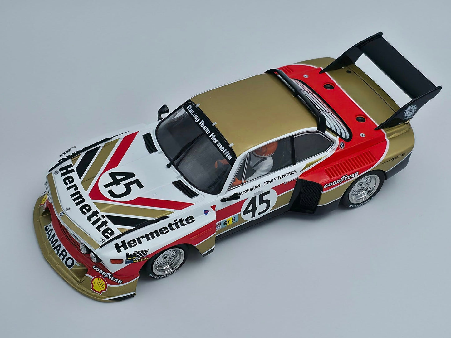 Racer Sideways BMW 3.5 CSL Gr.5 Le Mans 24h 1976 1/32 Slot Car SW86