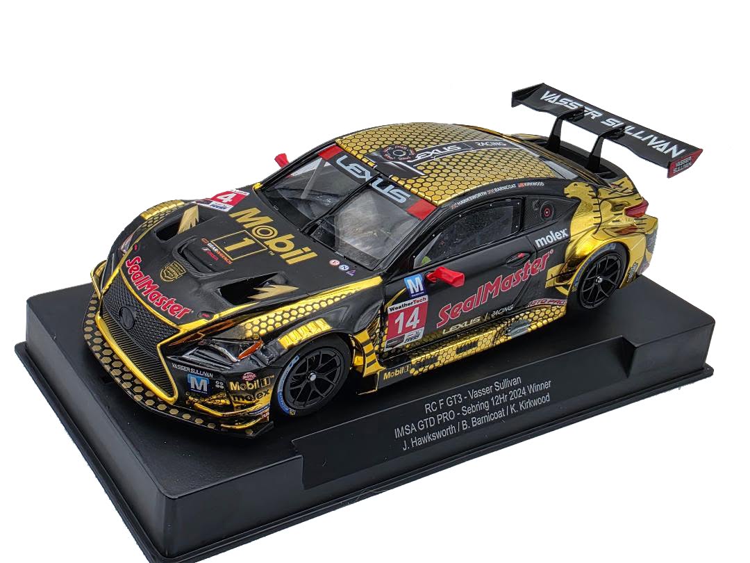 Sideways Lexus RC F GT3 Sebring 12h 2024 Winner 1/32 Slot Car SWCAR07A
