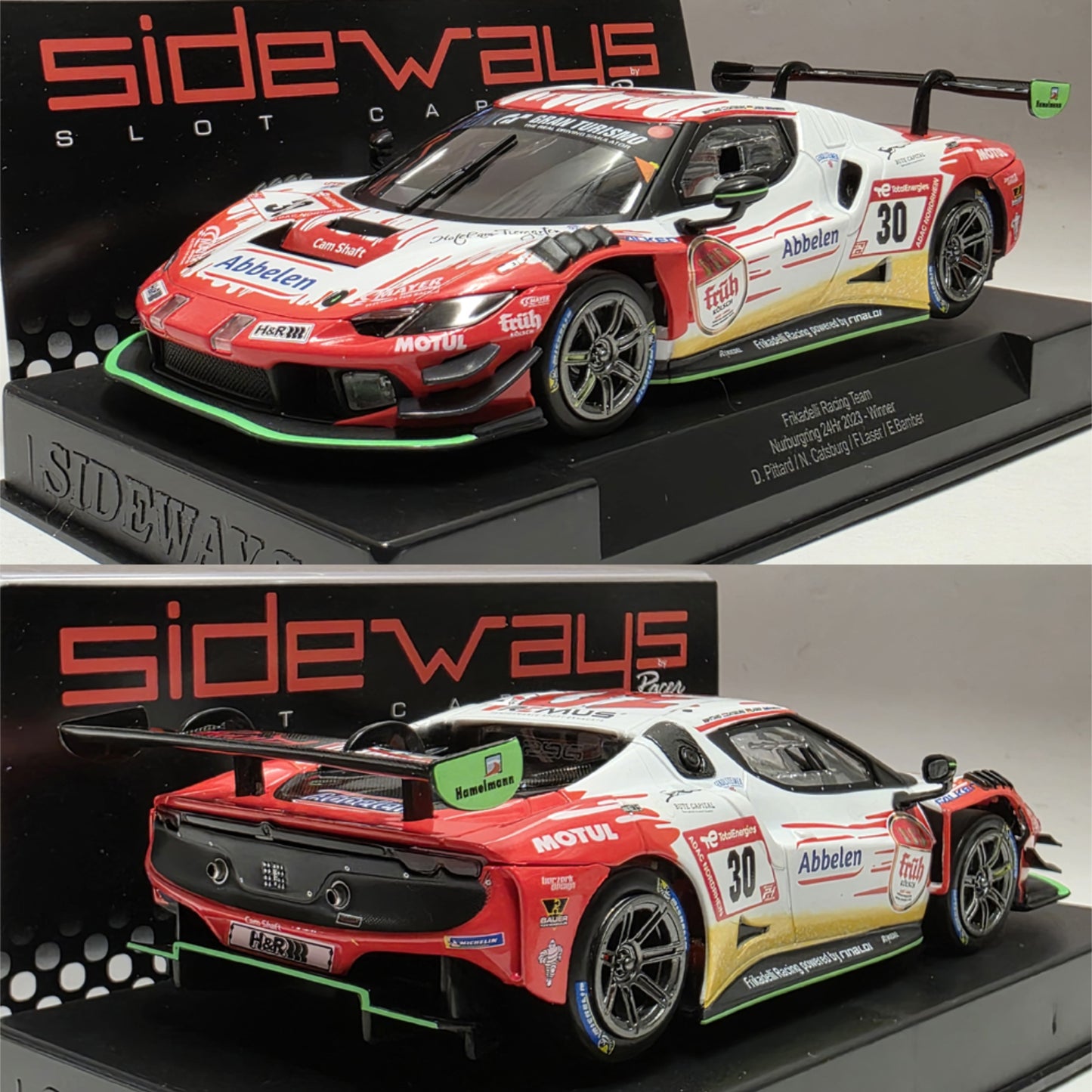 Sideways Ferrari 296 GT3 Nurburgring 24h Winner Fantasy 1/32 Slot Car SWCAR11B