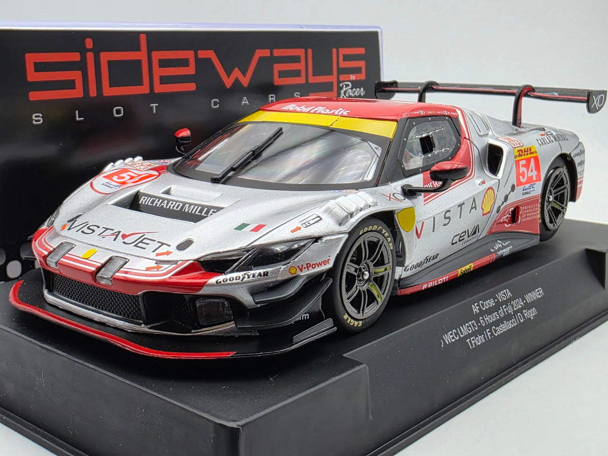 Sideways Ferrari 296 GT3 Vista AF Corse 1/32 Slot Car SWCAR11D