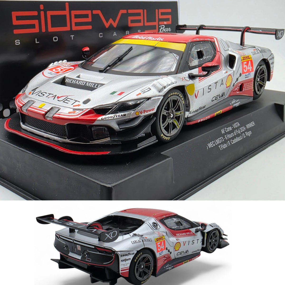 Sideways Ferrari 296 GT3 Slot Car