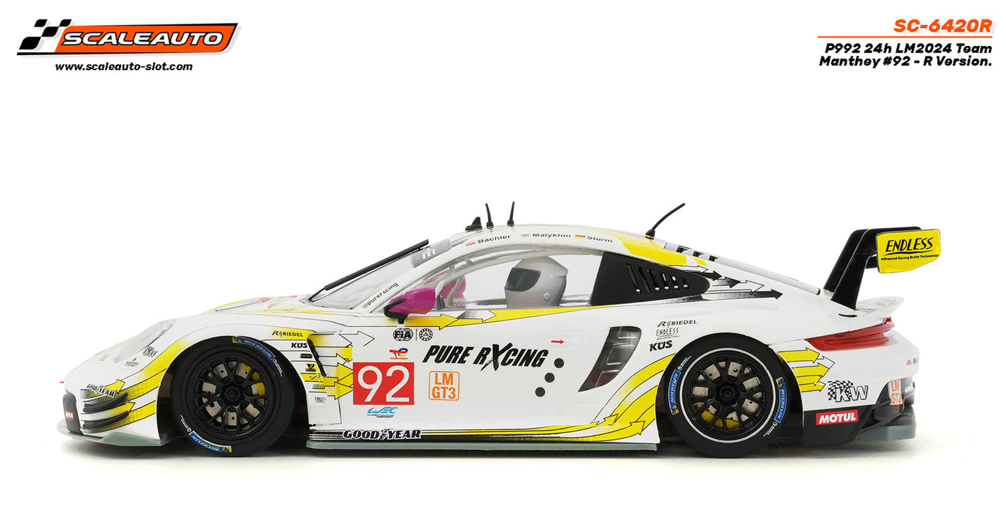 Scaleauto Porsche 911 GT3 R (992) Le Mans 24h 1/32 Slot Car SC-6420R