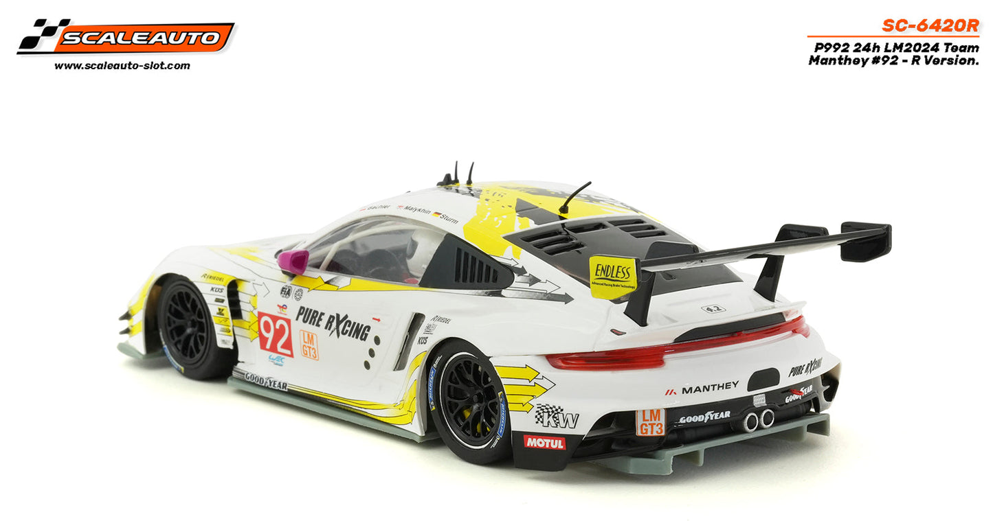 Scaleauto Porsche 911 GT3 R (992) Le Mans 24h 1/32 Slot Car SC-6420R