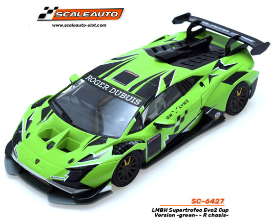 Scaleauto Lamborghini Super Trofeo EVO2 Cup Green 1/32 Slot Car SC-6427A.