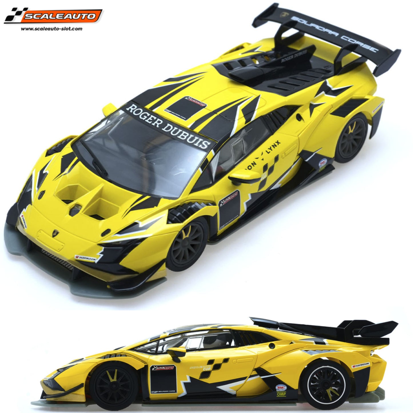Scaleauto Lamborghini Super Trofeo EVO2 Cup Yellow 1/32 Slot Car SC-6427C.