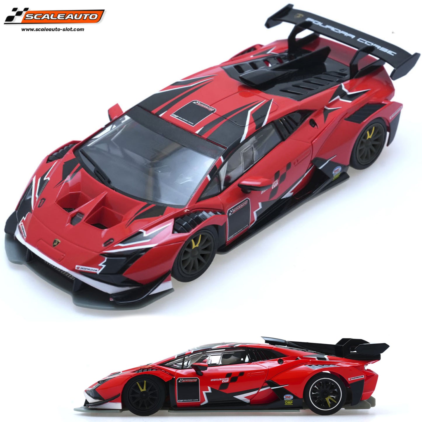 Scaleauto Lamborghini Super Trofeo EVO2 Cup RED 1/32 Slot Car SC-6427E.