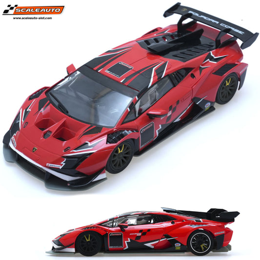 Scaleauto Lamborghini Super Trofeo EVO2 Cup RED 1/32 Slot Car SC-6427E.