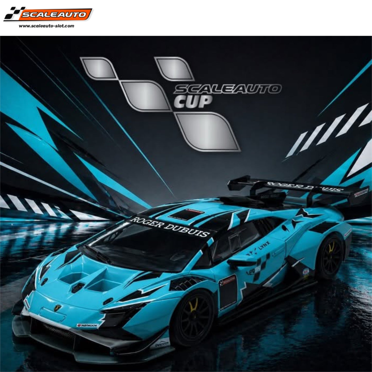 Scaleauto Lamborghini Super Trofeo EVO2 Cup Blue 1/32 Slot Car SC-6427F