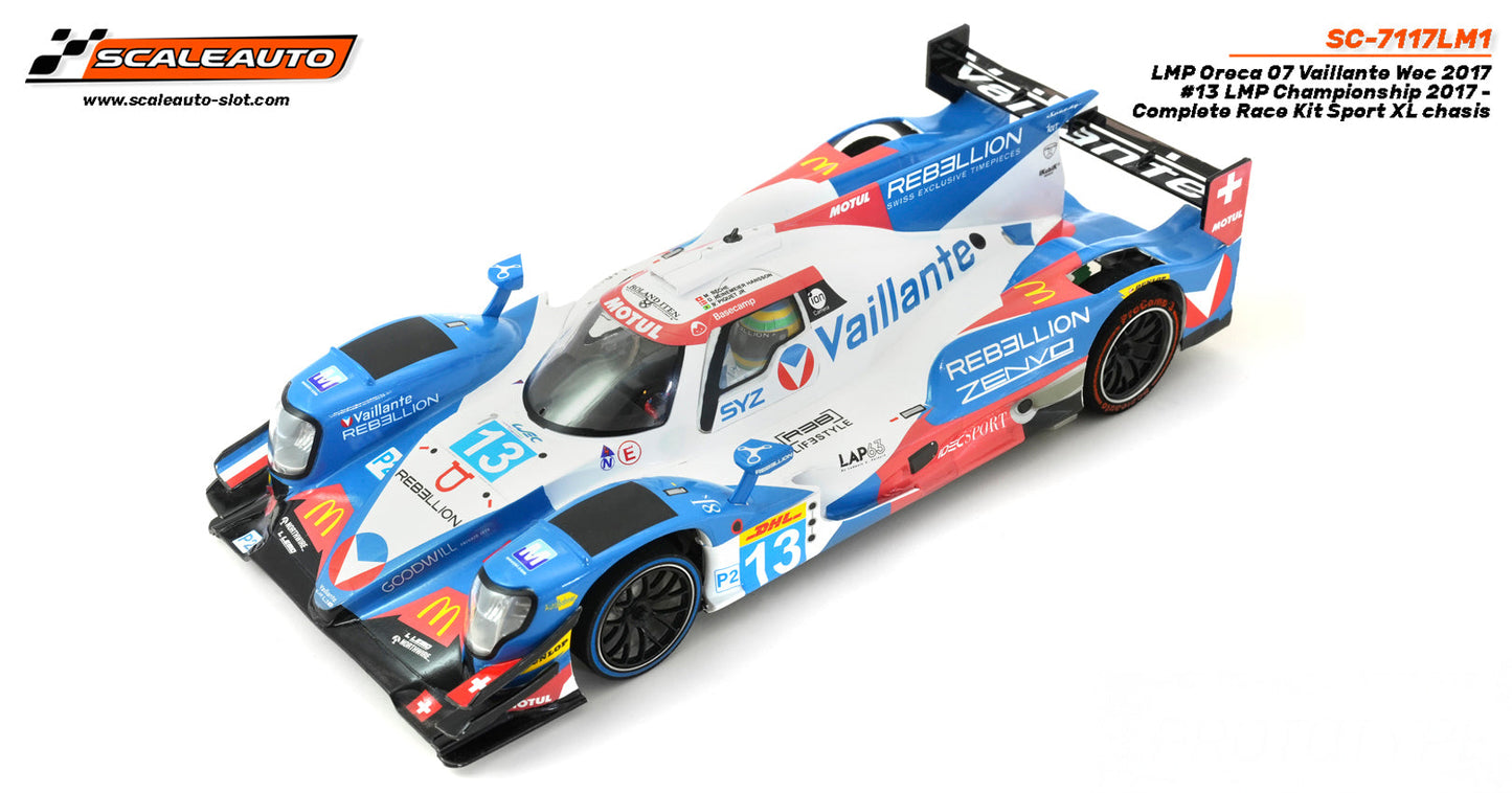 Scaleauto Oreca 07 LMP Vaillante Wec 2017 SPORT XL 1/24 Slot Car SC-7117LM1