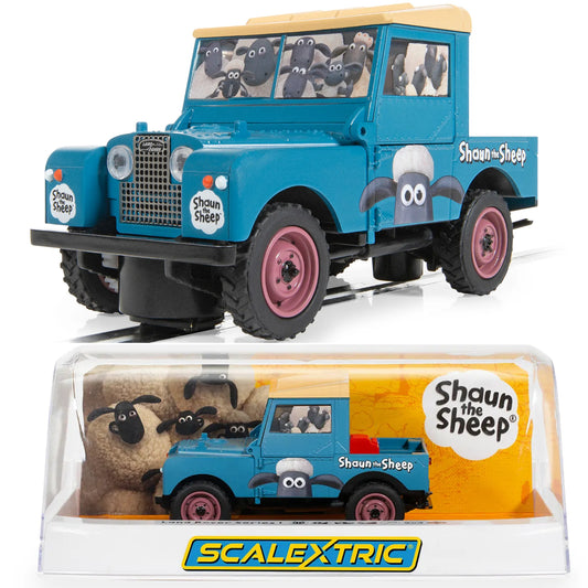Scalextric C4543 Land Rover Series 1 Shaun The Sheep 1/32 Slot Car.