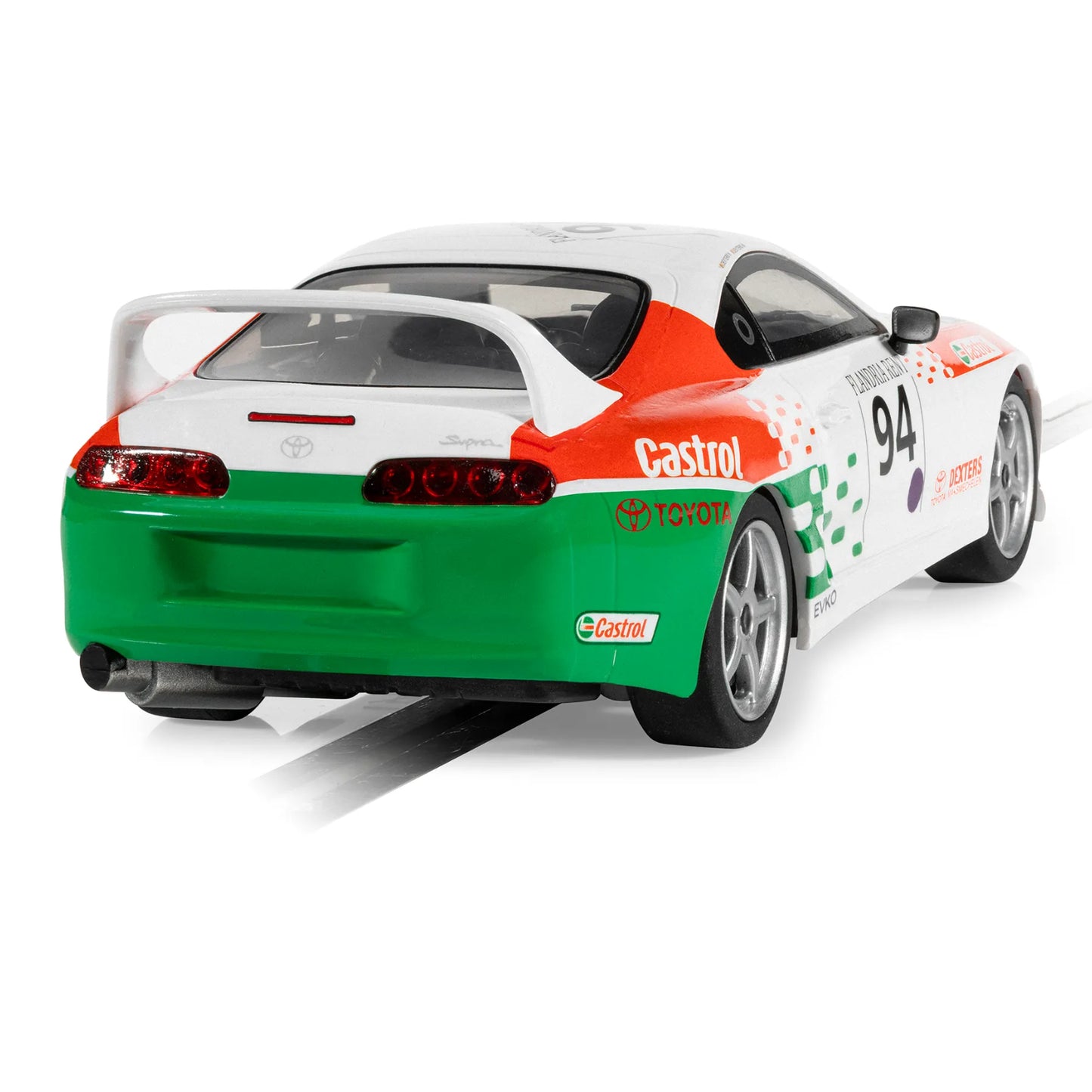 Scalextric C4616 Toyota Supra Mk IV Castrol Spa Racing Festival 2002 1/32 Slot Car.