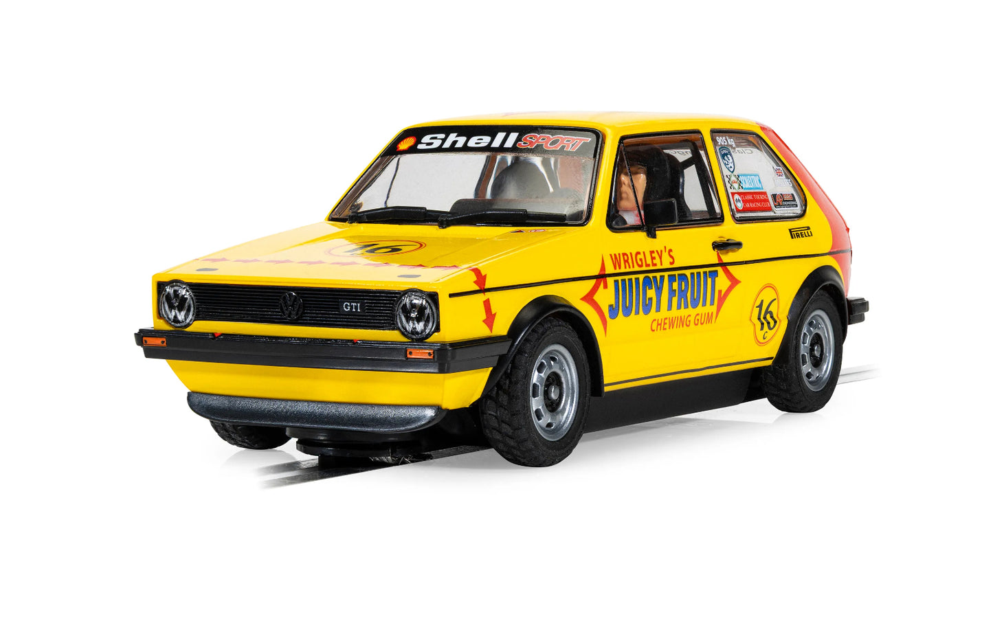 Scalextric Volkswagen Golf MK1 GTI Juicy Fruit 1/32 Slot Car C4625