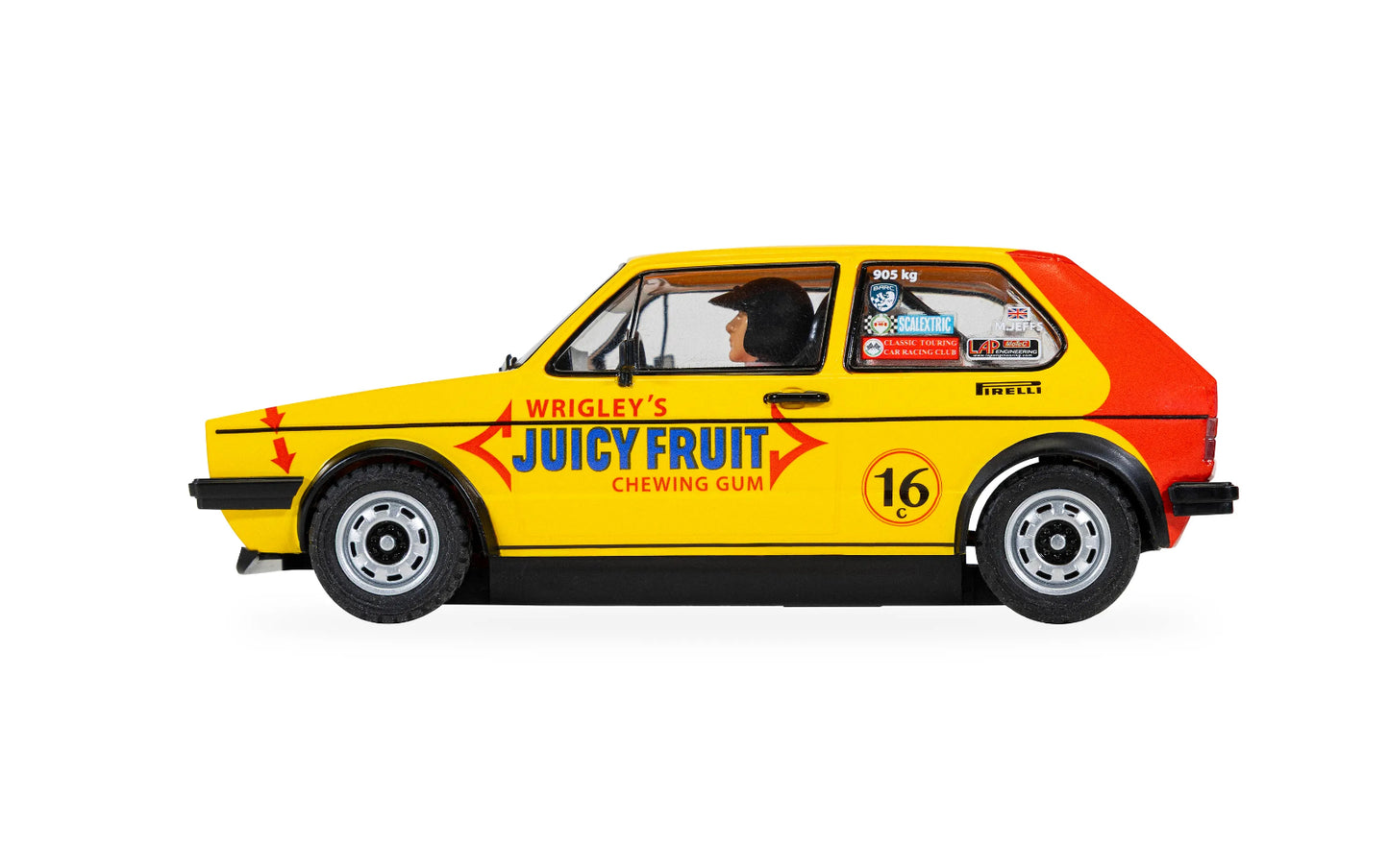 Scalextric Volkswagen Golf MK1 GTI Juicy Fruit 1/32 Slot Car C4625
