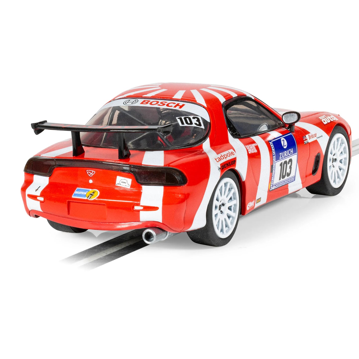 Scalextric C4626 Mazda RX7 FD Nurburgring 24h 2007 1/32 Slot Car DPR.