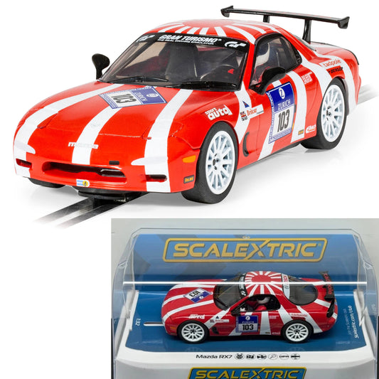 Scalextric C4626 Mazda RX7 FD Nurburgring 24h 2007 1/32 Slot Car DPR.