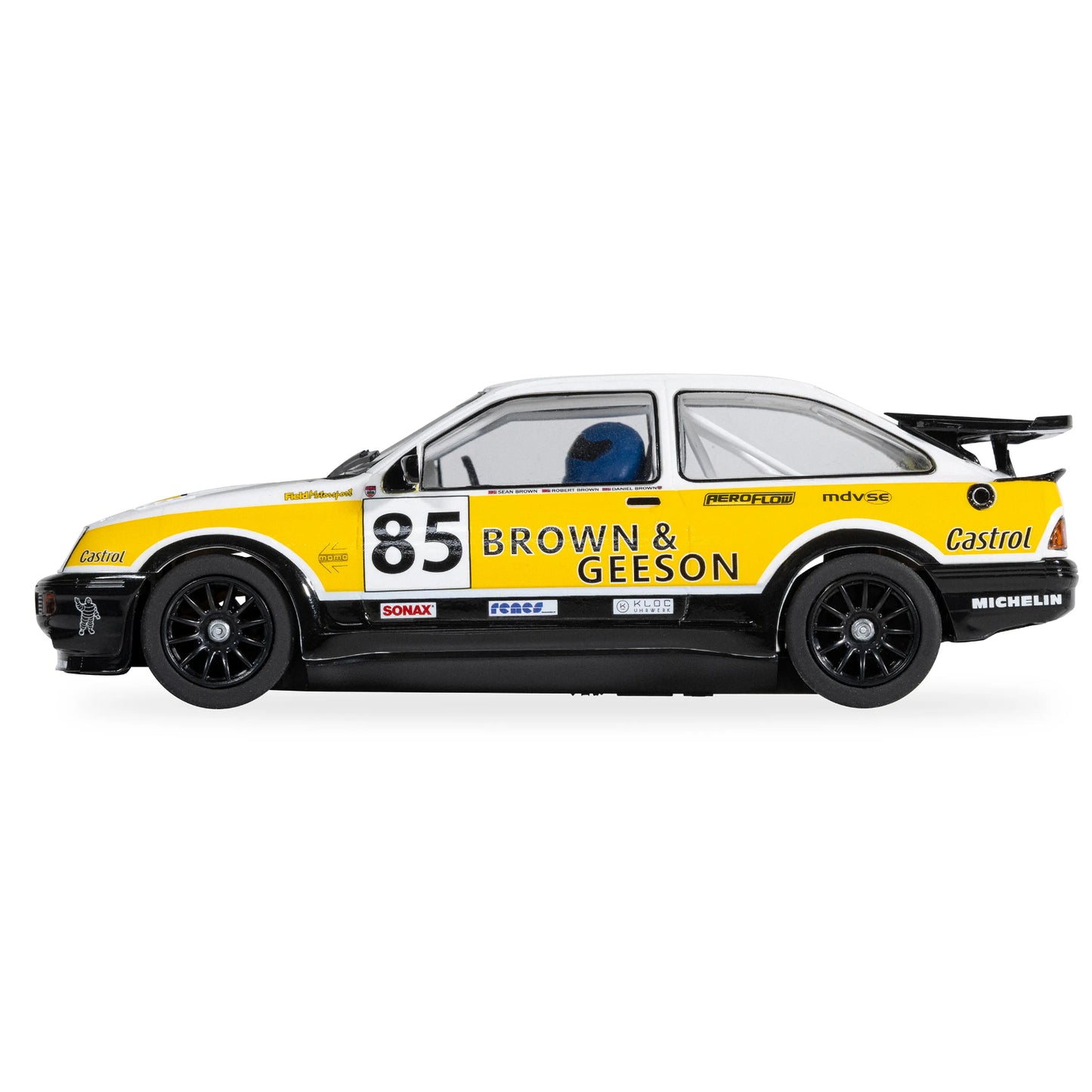 Scalextric C4628 Ford Sierra RS500 YTCC Dan Brown 2024 1/32 Slot Car DPR