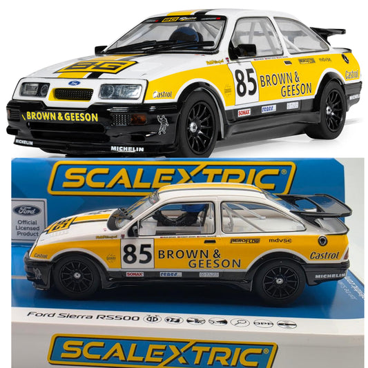Scalextric C4628 Ford Sierra RS500 YTCC Dan Brown 2024 1/32 Slot Car DPR