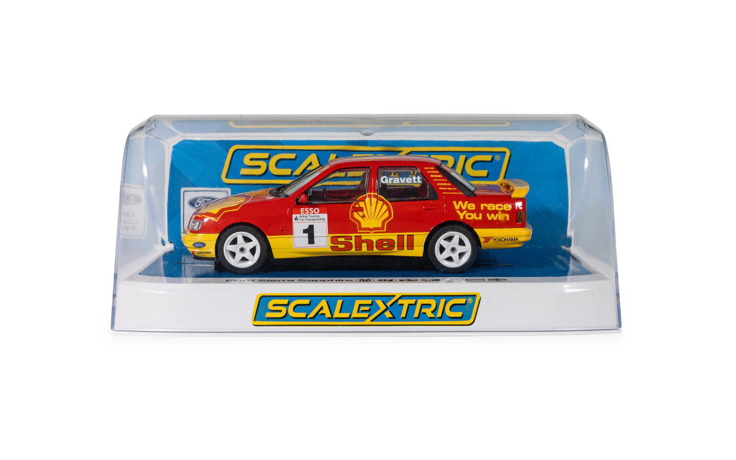 Scalextric Ford Sierra Sapphire Shell BTCC 1/32 Slot Car C4632