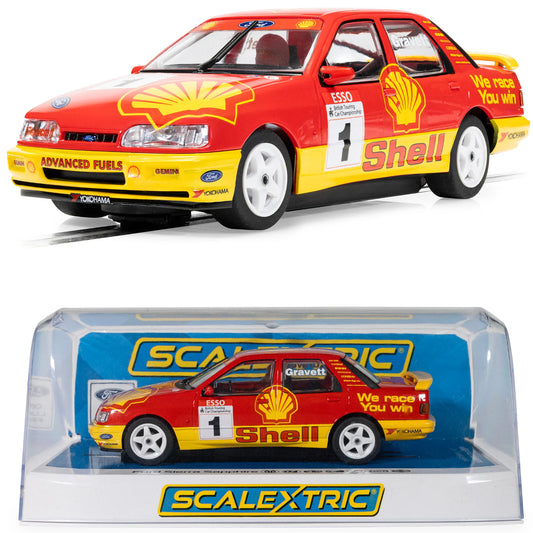 Scalextric Ford Sierra Sapphire Shell BTCC 1/32 Slot Car C4632