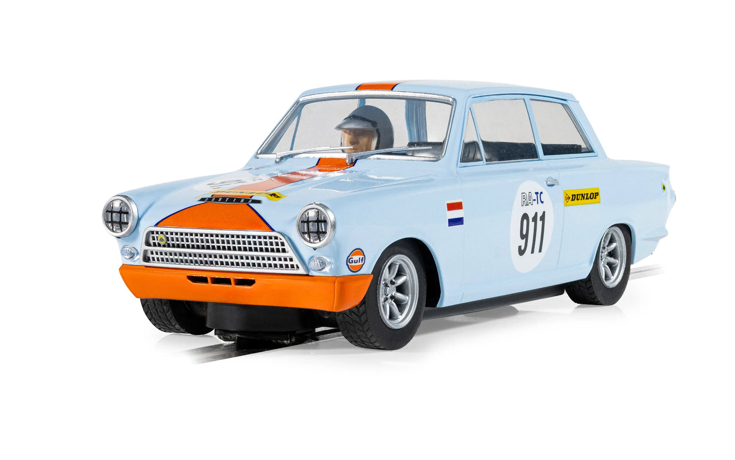 Scalextric Ford Lotus Cortina Gulf 1/32 Slot Car C4669 DPR