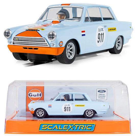 Scalextric Ford Lotus Cortina Gulf 1/32 Slot Car C4669 DPR