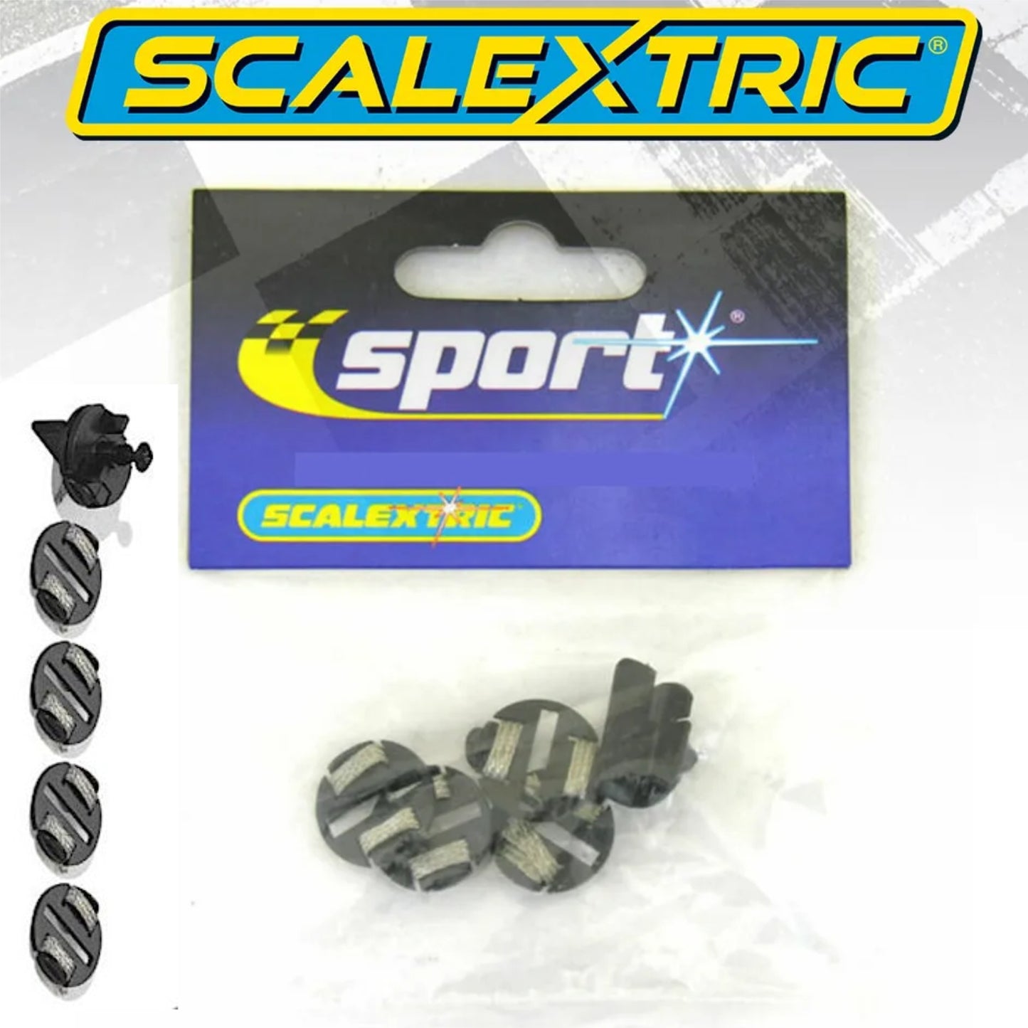 Scalextric C8329 Deep Guide Blade & 4 Braid Plates 1/32 Slot Car
