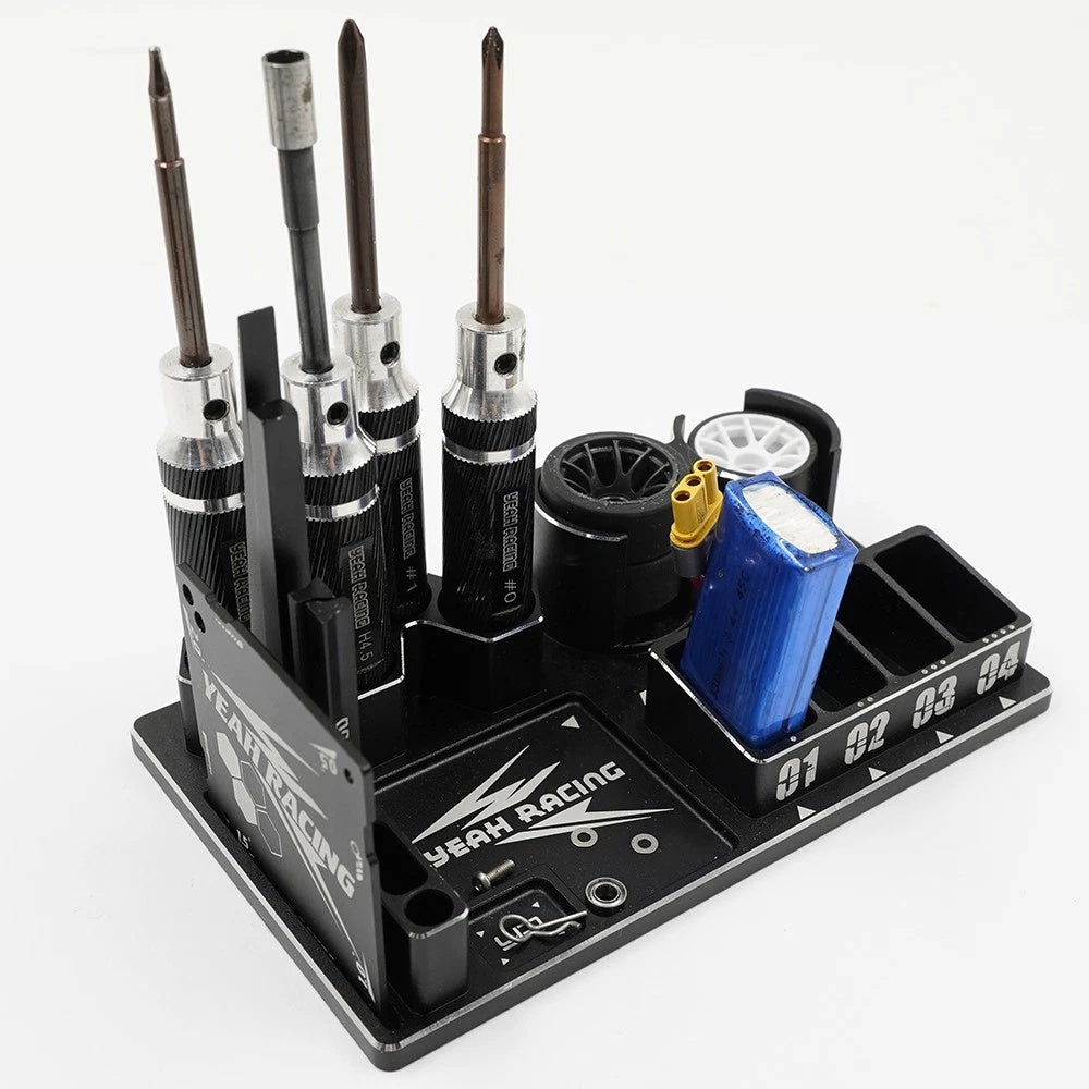 Yeah Racing YT-0217BK Aluminum Multi Function Tool Stand For Mini-Z RC Car