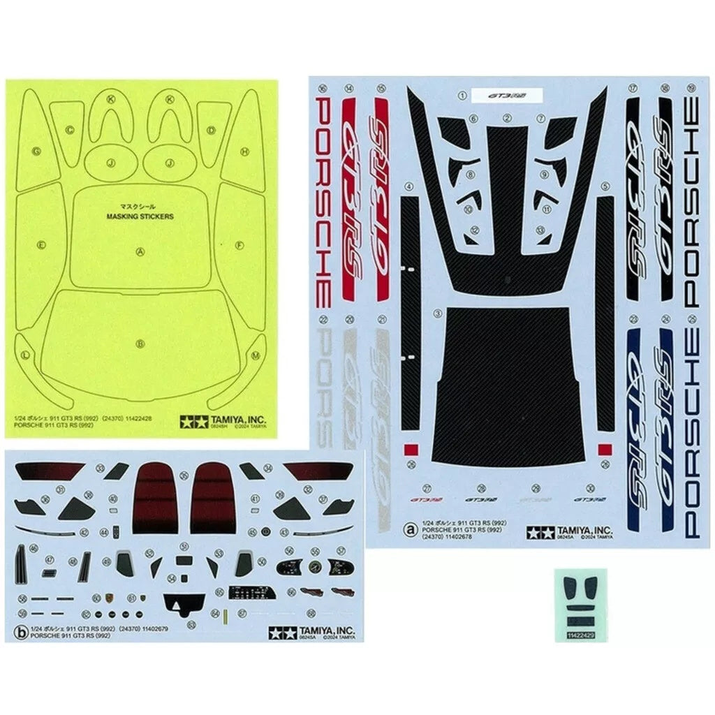 Tamiya 24370 - 1/24 Porsche 911 GT3 RS (992) Plastic Model Kit