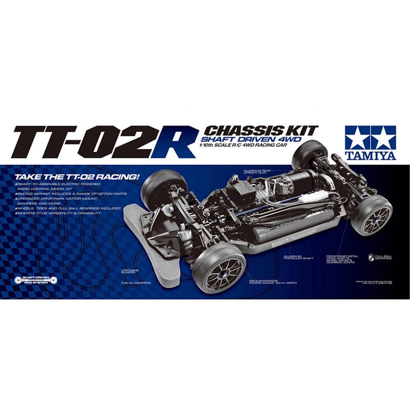 Tamiya TAM47326 1/10 TT-02R 4x4 Chassis Kit (47326)