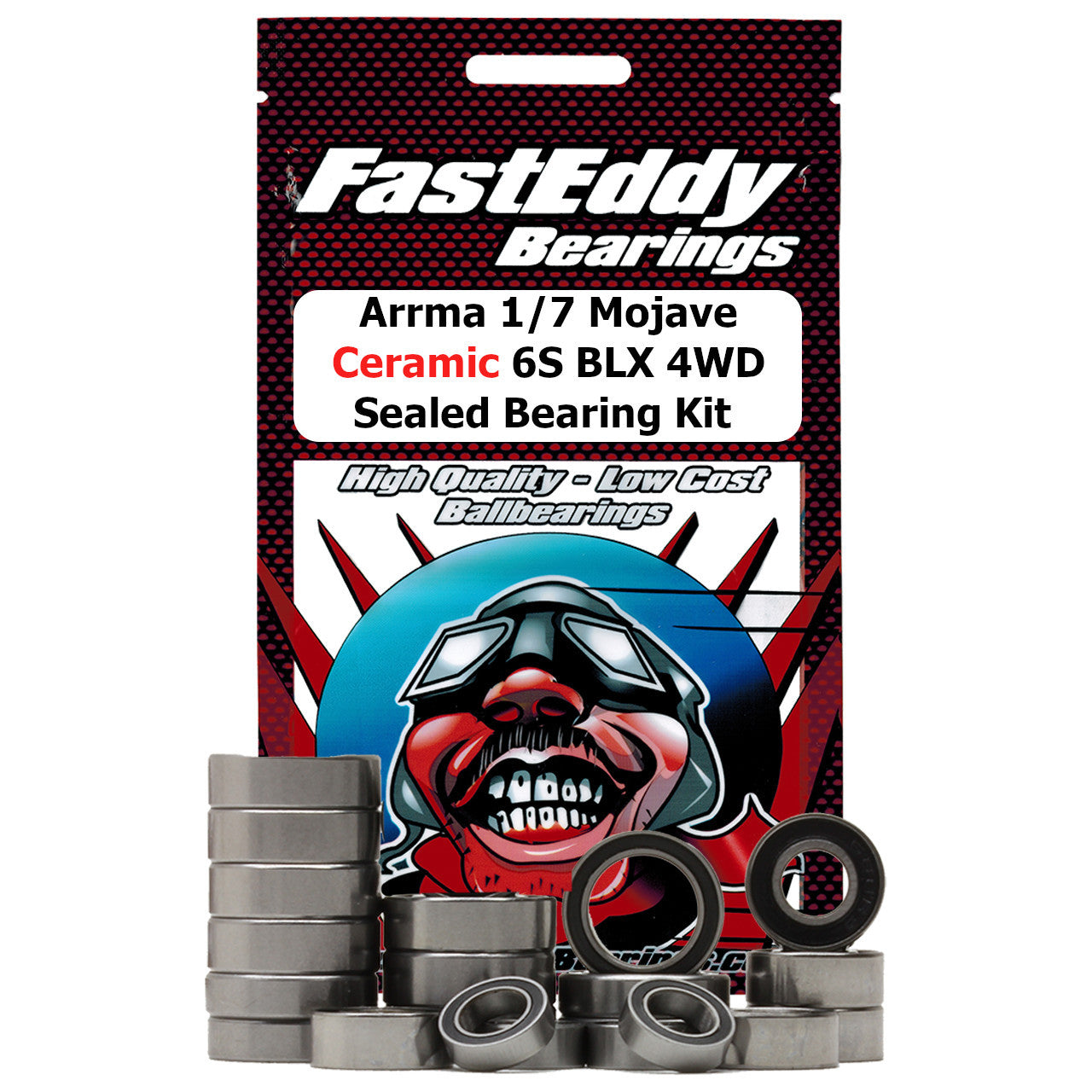 Fasteddy Arrma 1/7 Mojave 6S BLX 4WD Ceramic Sealed Bearing Kit