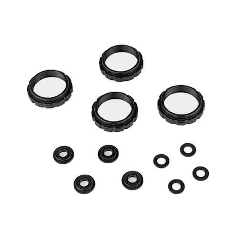 Tekno RC 6719 Shock Adjustment Collar & Guide Set for 13mm springs, 13mm shocks