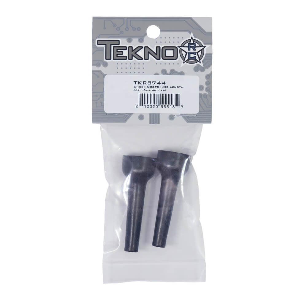 Tekno TKR8744 – Shock Boots (med length, for 16mm shocks).