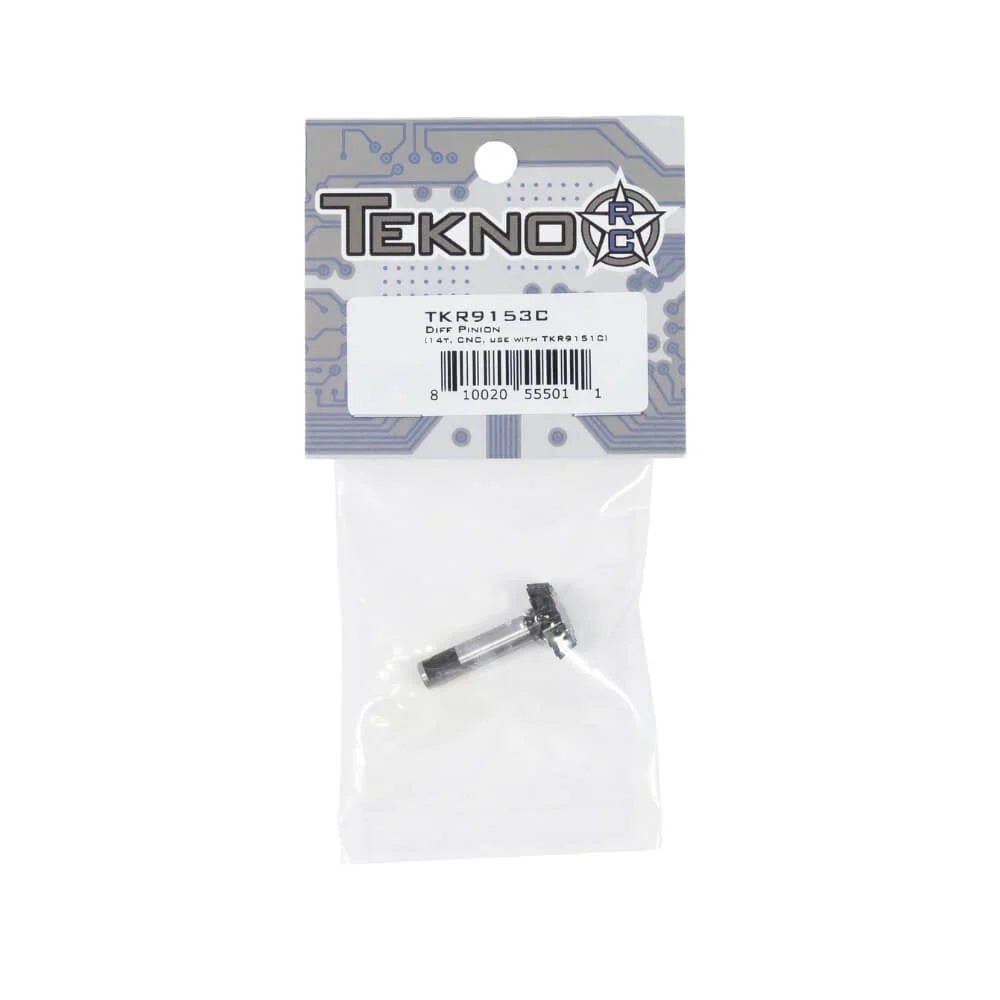 Tekno RC TKR9153C – Diff Pinion (14t, CNC, use with TKR9151C)