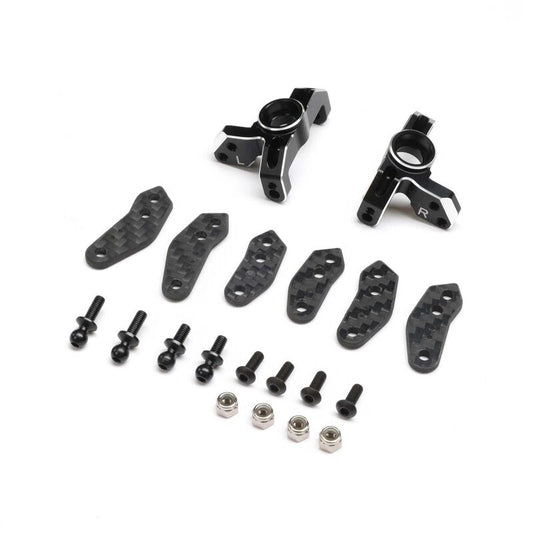 Team Losi Racing TLR-1062 Spindle Set, Aluminum, Black: 22S Sprint