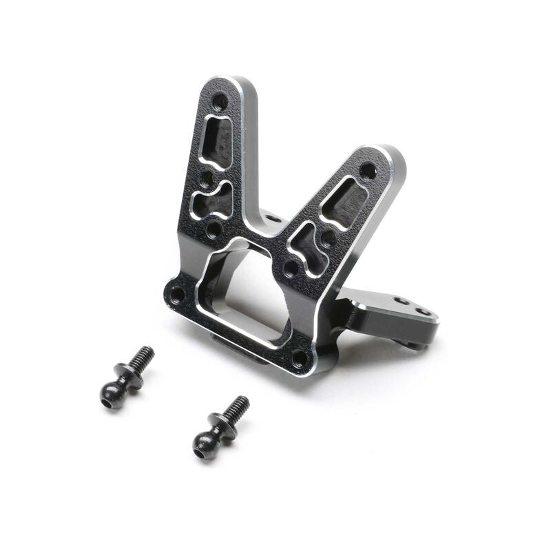 Losi TLR-1072 Rear Bulkhead, Aluminum, Black: 22S Sprint