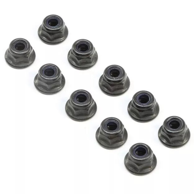 Team Losi Racing TLR245017 M4 Flanged Lock Nuts (10) 8ight-X 8ight XT / XTE