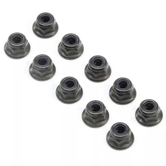 Team Losi Racing TLR245017 M4 Flanged Lock Nuts (10) 8ight-X 8ight XT / XTE